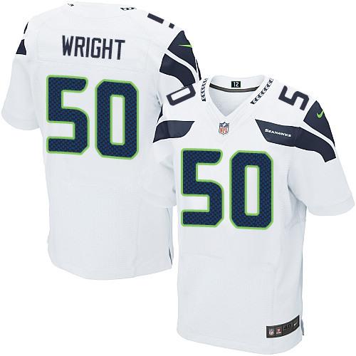 Nike Seahawks #50 K.J. Wright White Men's Stitched NFL Vapor Untouchable Elite Jersey - Click Image to Close